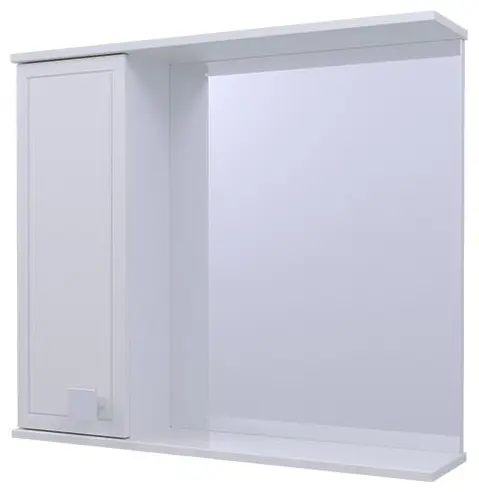 Шкаф зеркальный навесной KABINKA.KZ Муза, 70x17.5x70 см, белый купить,NaN