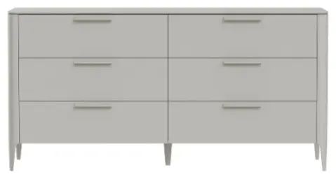 Комод Ellipse Type, 170x51x85 см, серый, бежевый