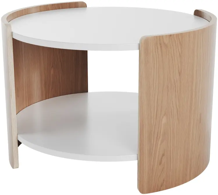 Журнальный столик Ellipse Lagom, 65х65x45 см, коричневый