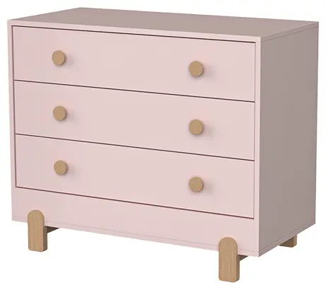 Комод Ellipse Ice-cream, 97x49.6x81.3 см, розовый