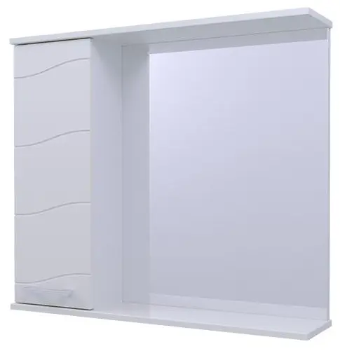 Шкаф зеркальный навесной KABINKA.KZ Мира, 60x17.5x70 см, белый купить,NaN