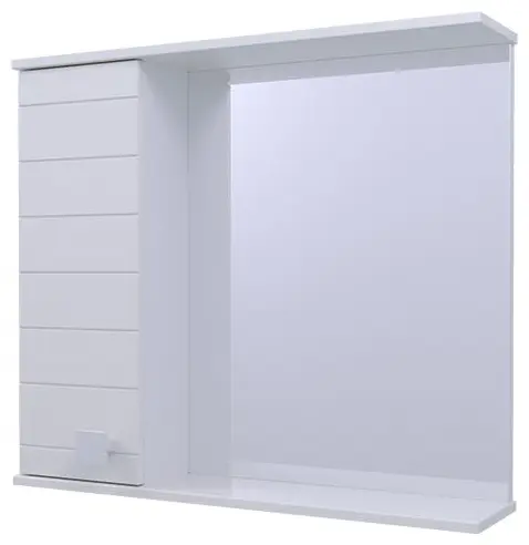 Шкаф зеркальный навесной KABINKA.KZ Лира, 60x17.5x70 см, белый купить,NaN
