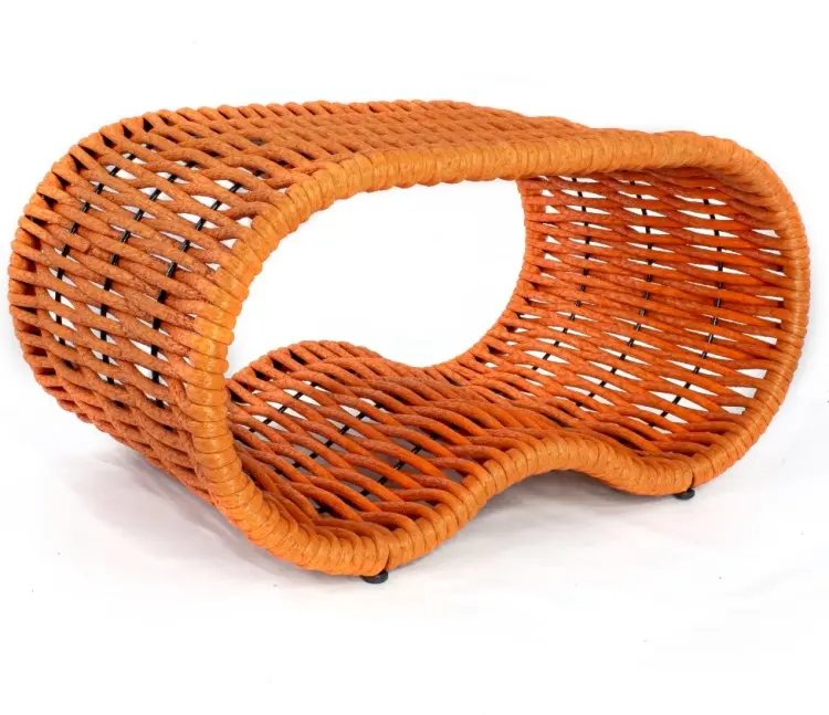 Садовый стол DeckWood Wave pool оранжевый 81х51х41 см