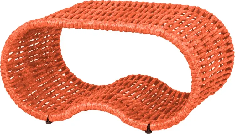 Садовый стол DeckWood Wave pool оранжевый 81х51х41 см