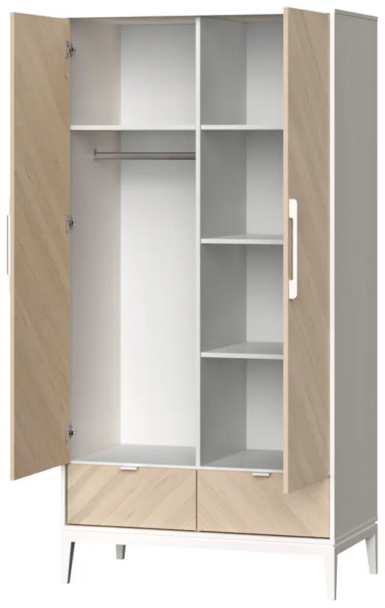 Детский распашной шкаф Ellipse Fjord 100х55х200 см