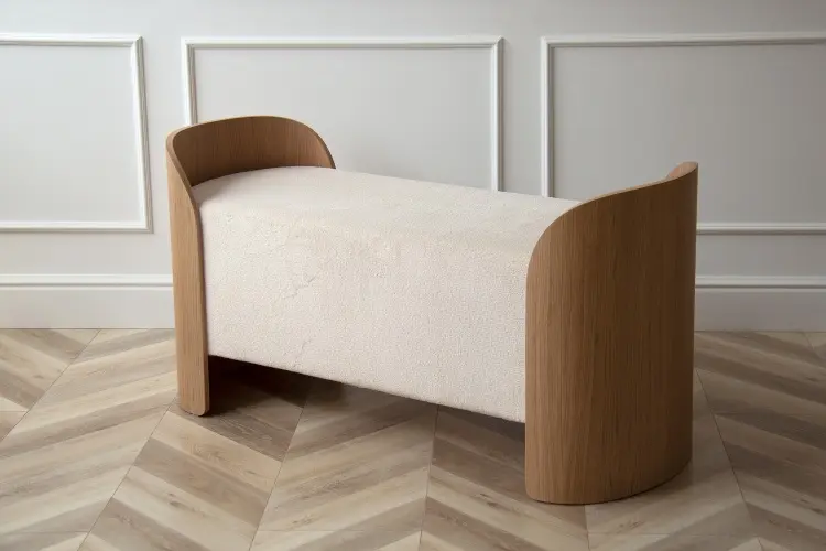 Банкетка Ellipse Lagom, 120x51x60 см, коричневый, бежевый
