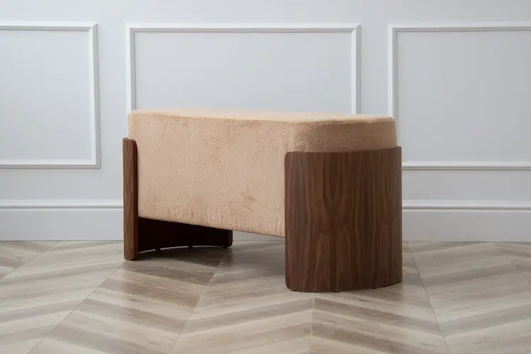 Банкетка Ellipse Lagom, 100x41x44 см, бежевый, коричневый