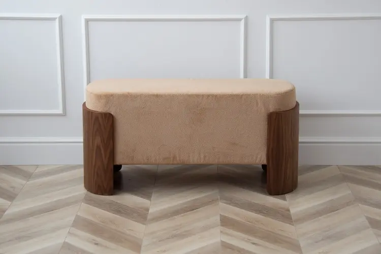 Банкетка Ellipse Lagom, 100x41x44 см, бежевый, коричневый
