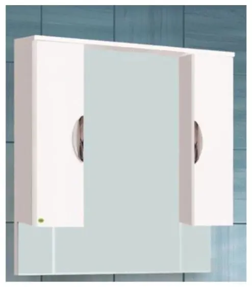 Шкаф зеркальный навесной KABINKA.KZ Ника 1000, 100x15x100 см, белый купить,NaN