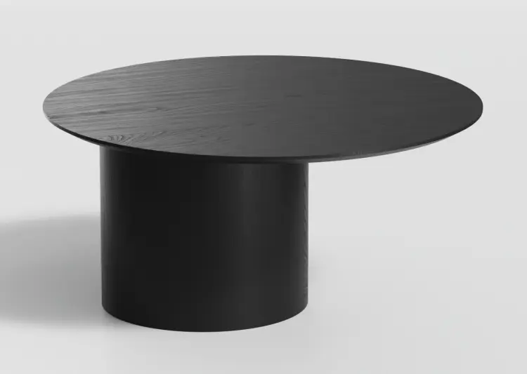 Журнальный столик Ellipse Type, 80х80x41 см, черный