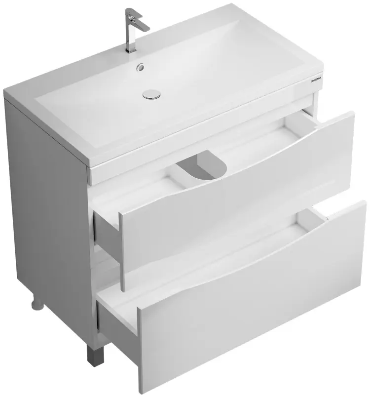Тумба с раковиной KABINKA.KZ ВИСТА-90, 88.8x81.1x47.2 см, белый купить,NaN