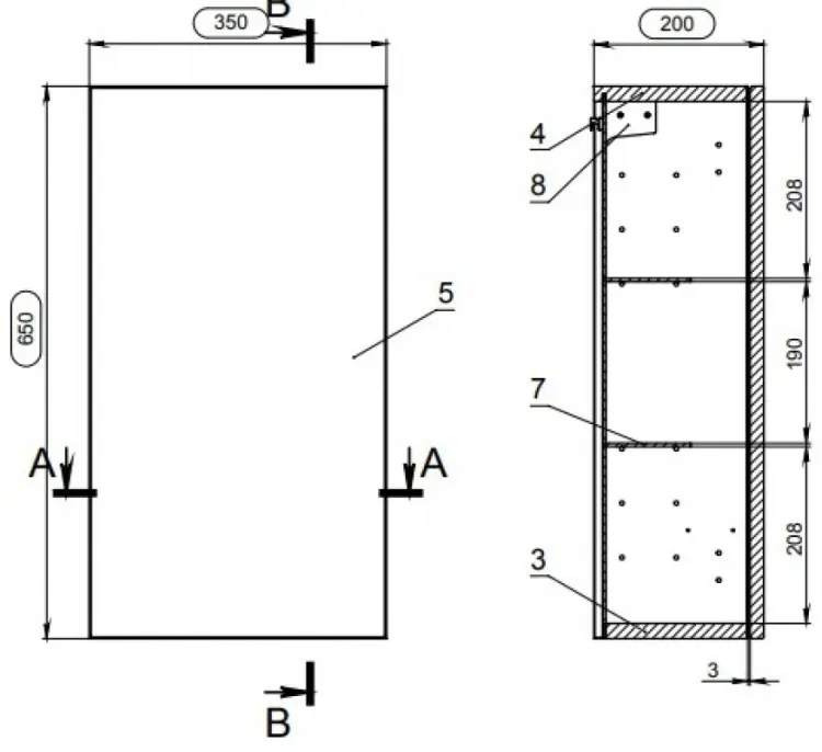 Шкаф навесной Cersanit 35x20x65 см, K0000039827 купить,NaN