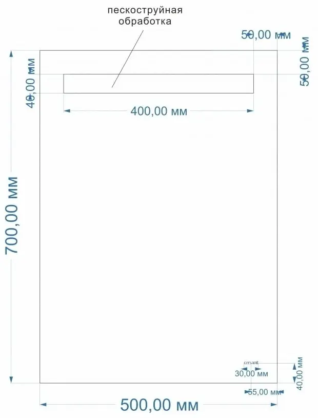 Зеркало настенное Cersanit 50x70 см купить,38360