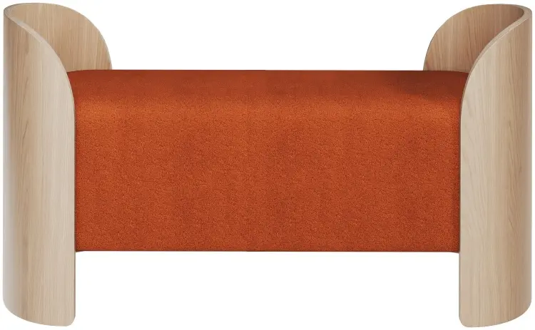 Банкетка Ellipse Lagom, 120x51x60 см, коричневый, терракотовый