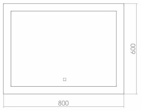 Зеркало настенное МИР ЗЕРКАЛ 80x60 см