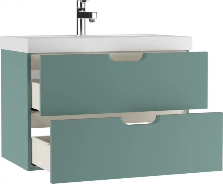 Тумба с раковиной KABINKA.KZ Байтерек, 79x52x44.2 см, оливковый купить,NaN