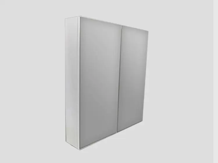 Шкаф зеркальный навесной KABINKA.KZ Грей 60, 60x14x70 см, белый