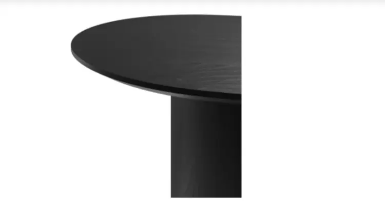 Журнальный столик Ellipse Type, 80х80x41 см, черный