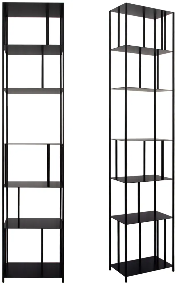 Стеллаж напольный Ellipse Stripe, 50x30x237.6 см, черный купить,850526