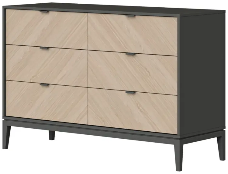Комод Ellipse Fjord, 136x49x90.4 см, темно-серый