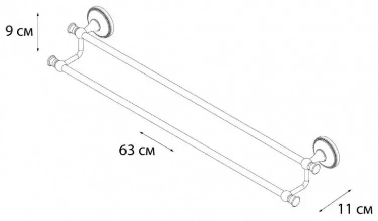 FIXSEN держатель Alfa GR-9502 1 шт, металл