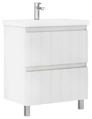 Тумба с раковиной KABINKA.KZ Neo 700-0-2, 66.4x80x44.6 см, белый купить,NaN