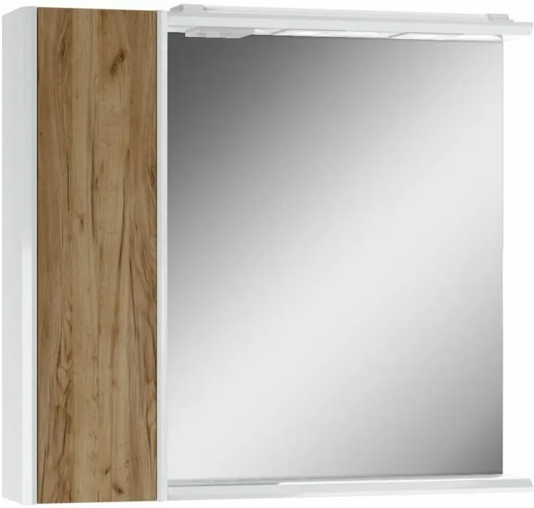 Шкаф зеркальный навесной KABINKA.KZ DU1509HZ, 80x15.2x72 см, коричневый купить,NaN