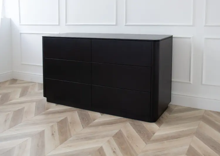 Комод Ellipse Tammi, 140x51x76 см, черный