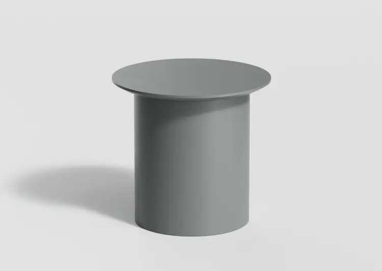 Журнальный столик Ellipse Type, 40х40x37.5 см, серый