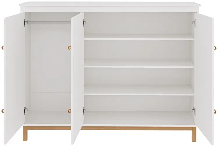 Детский комод Ellipse Classic, 167x47x126 см, белый купить,NaN