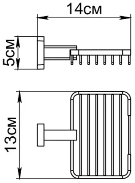 Grampus мыльница Coral GR-7009 1 шт, металл