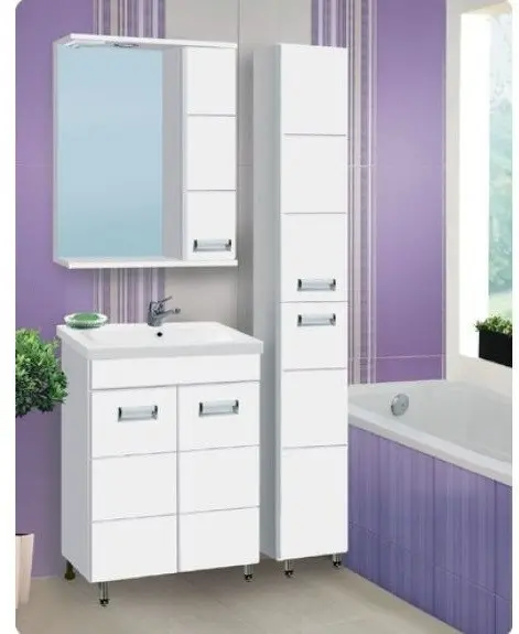 Тумба с раковиной KABINKA.KZ Флора COMO 500Т, 50x80x45 см, белый