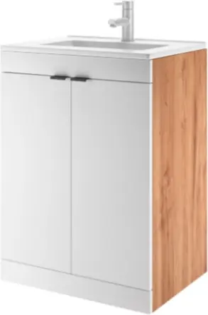 Тумба без раковины KABINKA.KZ K0000068034, 70x85x45.6 см, коричневый, белый купить,NaN