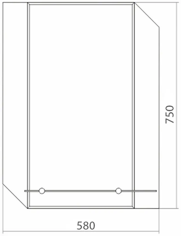 Зеркало настенное Mixline 58x75 см купить,NaN