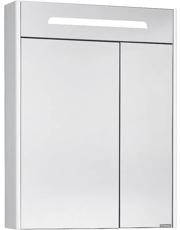 Шкаф зеркальный навесной KABINKA.KZ Сильва, 60x14x78 см, белый купить,NaN