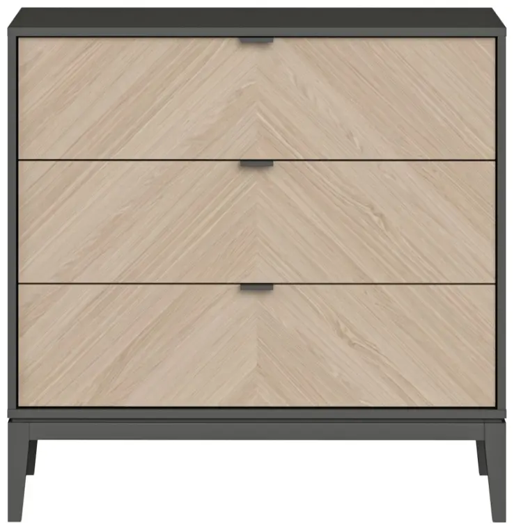 Комод Ellipse Fjord, 91x49x90.4 см, серый, коричневый