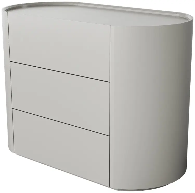 Комод Ellipse Lagom, 100x51x73 см, серый, бежевый