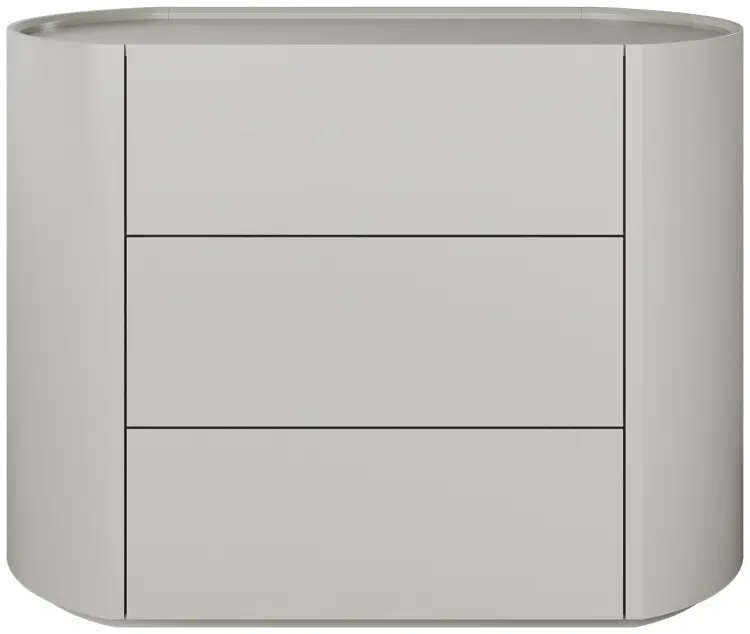 Комод Ellipse Lagom, 100x51x73 см, серый, бежевый