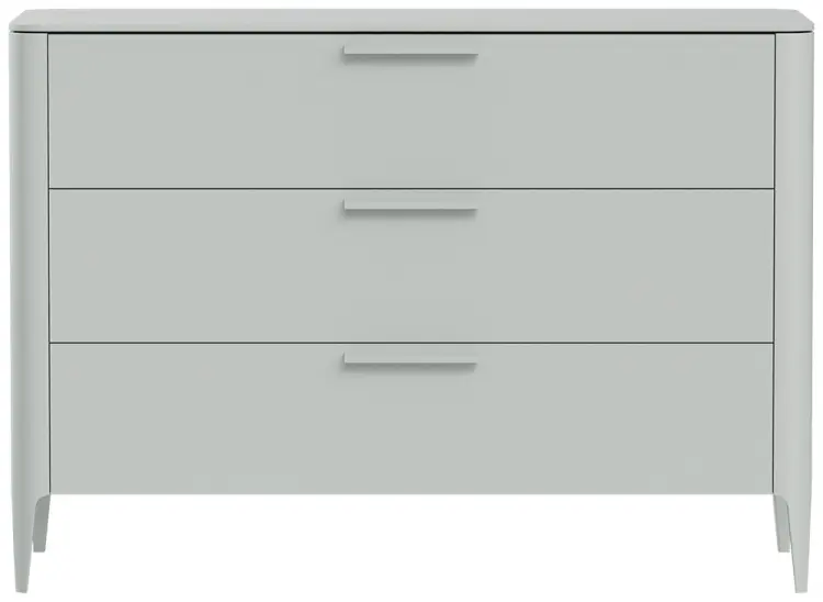 Комод Ellipse Type, 120x51x85 см, светло серый