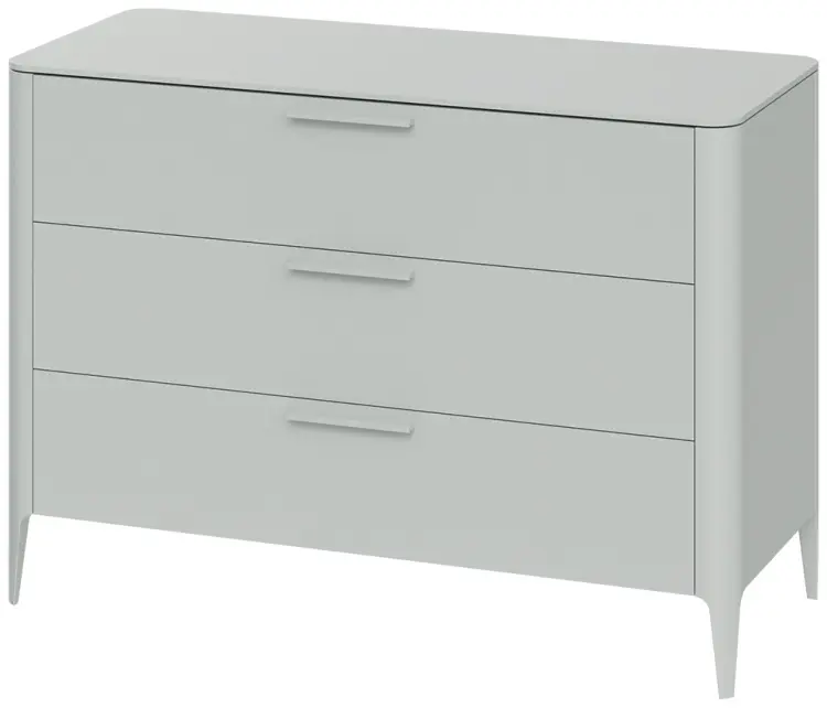 Комод Ellipse Type, 120x51x85 см, светло серый