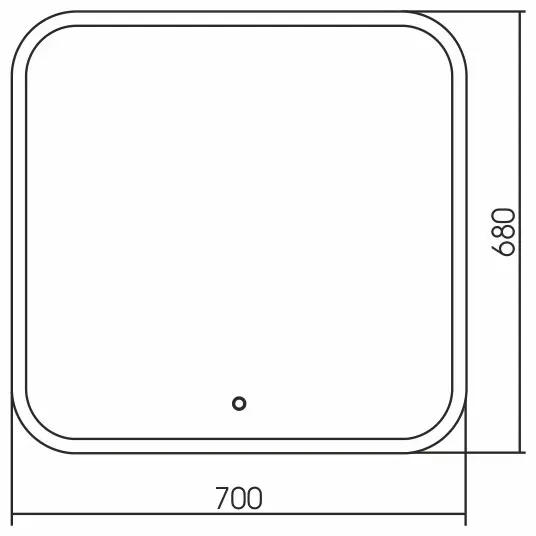 Зеркало настенное МИР ЗЕРКАЛ 70x68.5 см купить,36100