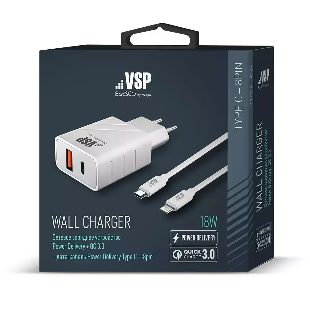 Зарядное устройство BoraSCO Power Delivery 38255 White - ForteMarket Зарядное устройство BoraSCO Power Delivery 38255 White купить,0