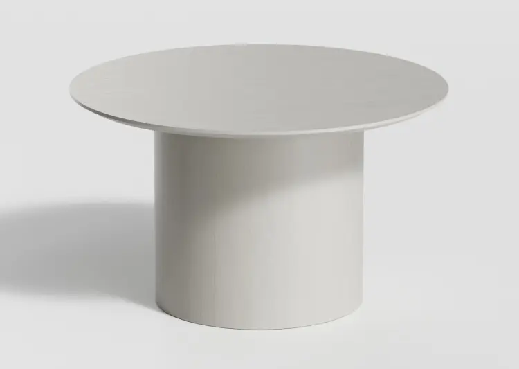 Журнальный столик Ellipse Type, 70х70x41 см, серый, бежевый