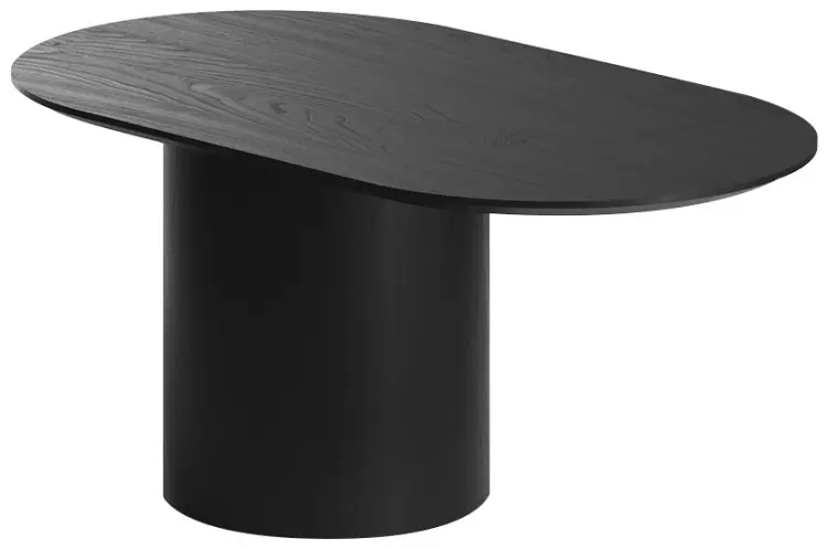 Журнальный столик Ellipse Type, 60х40x37.5 см, черный