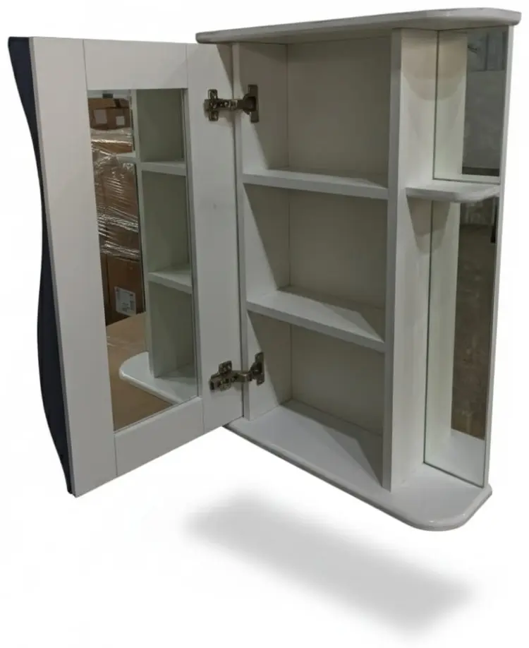 Шкаф зеркальный навесной KABINKA.KZ Лилия 55, 55x15x72 см, белый купить,NaN