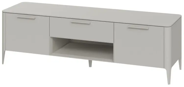 ТВ-тумба напольная Type, 178x55x51 см, серый, бежевый