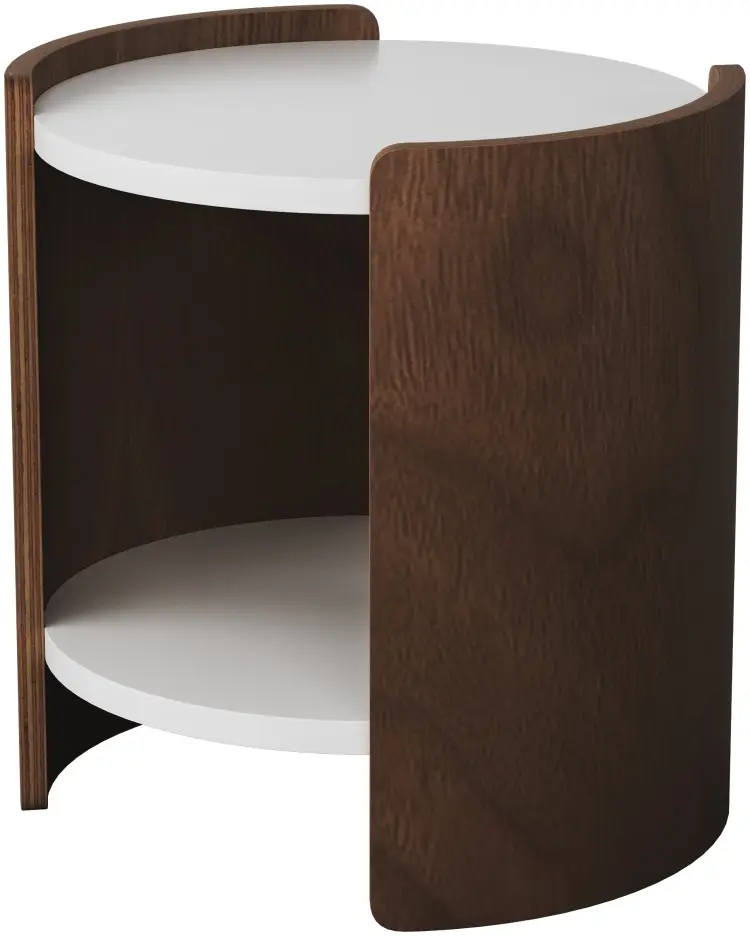 Журнальный столик Ellipse Lagom, 43х43x45 см, коричневый