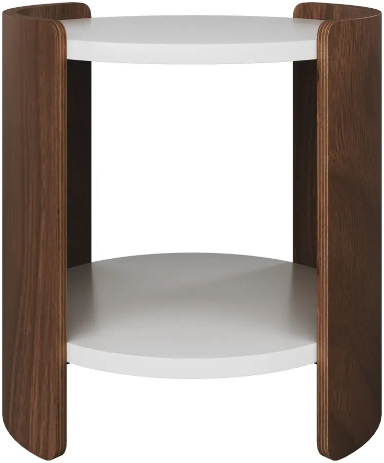Журнальный столик Ellipse Lagom, 43х43x45 см, коричневый