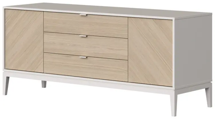 ТВ-тумба напольная Ellipse Fjord, 162x70x51 см, белый