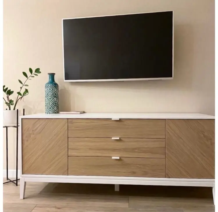 ТВ-тумба напольная Ellipse Fjord, 162x70x51 см, белый